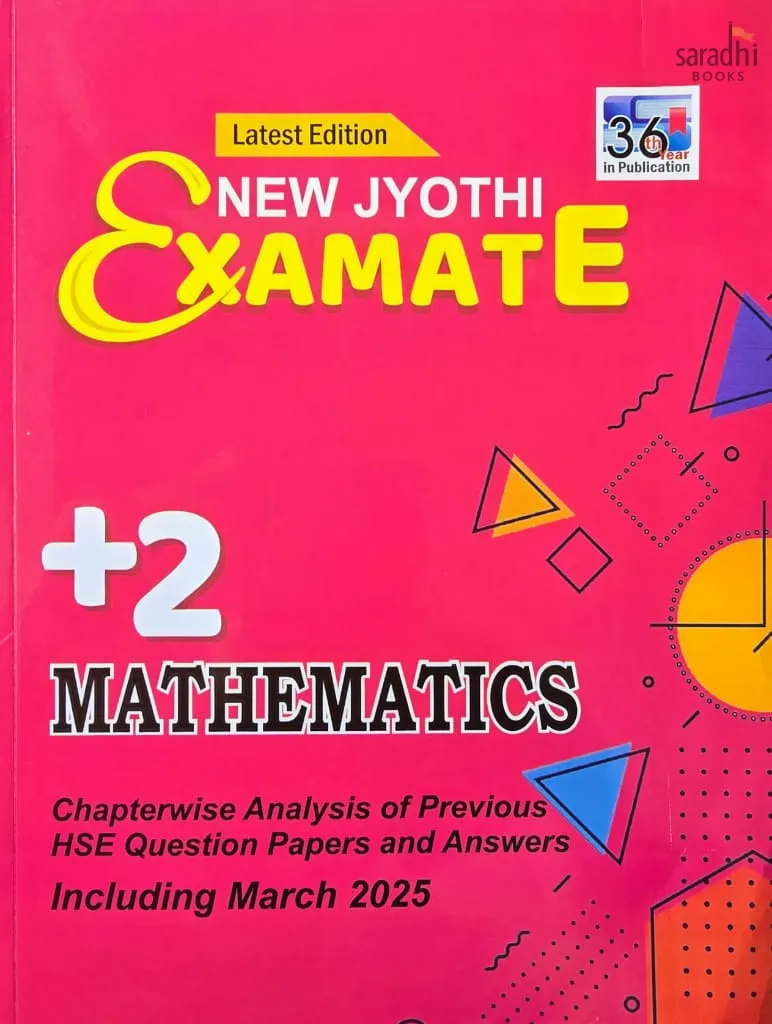 New Jyothi Examate | Class 12 | Mathematics | Chapterwise Analysis of Previous HSE Question Papers and Answers | New Jyothi Maths Class 12 Question Papers & Answers