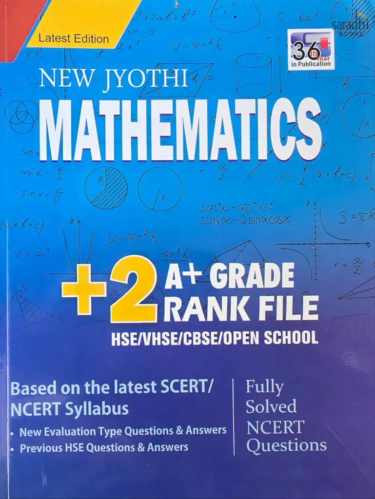 New Jyothi Class 12 Mathematics | Rank File | NCERT/SCERT | New Jyothi 12 Mathematics Rank File
