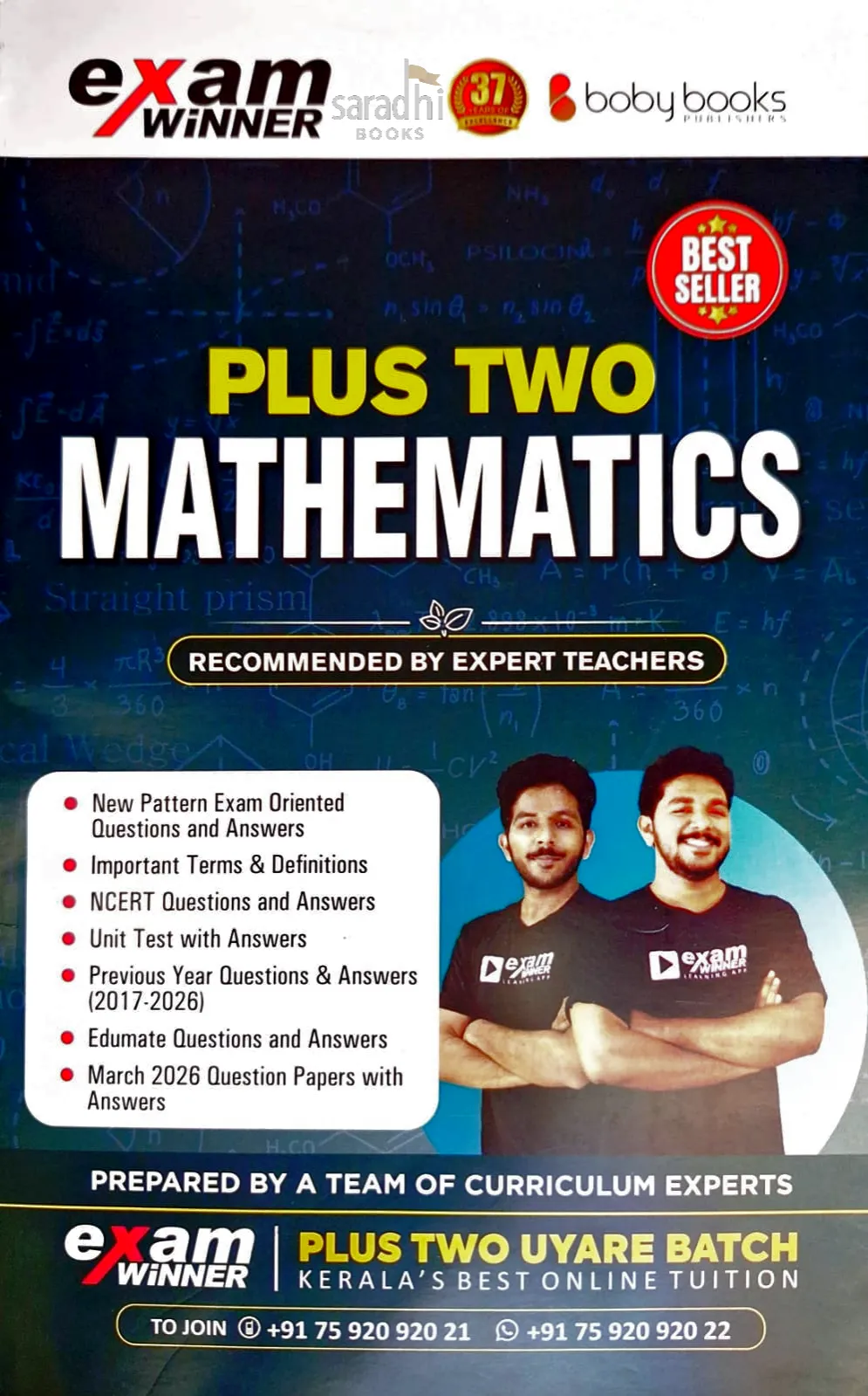 Exam Winner Class 12 Mathematics 2026-27 | NCERT Syllabus | Boby Books Publishers
