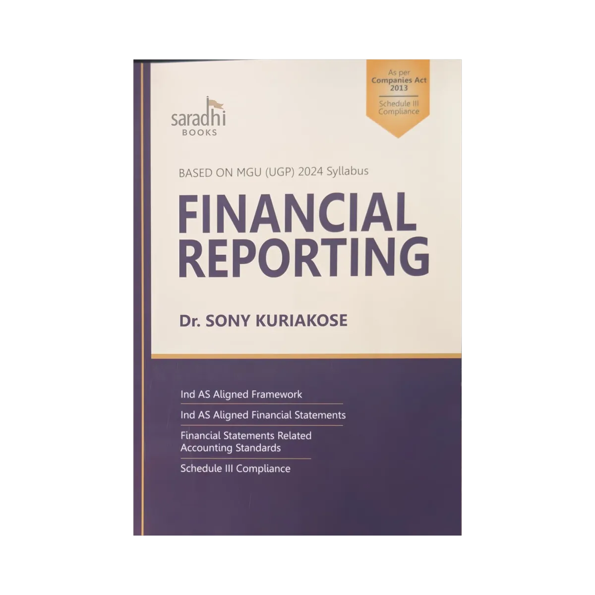 Financial Reporting | Prakash Publications | MGU-UGP 2024 Syllabus | As Per Companies Act 2013