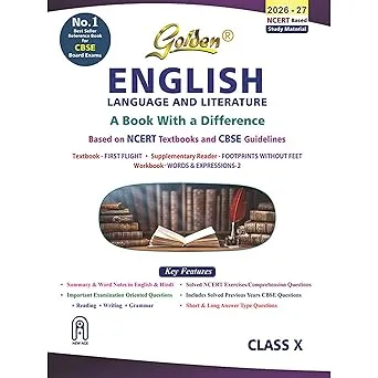 Golden English Language and Literature | Class 10 | CBSE Guide | Latest edition (2026-2027)