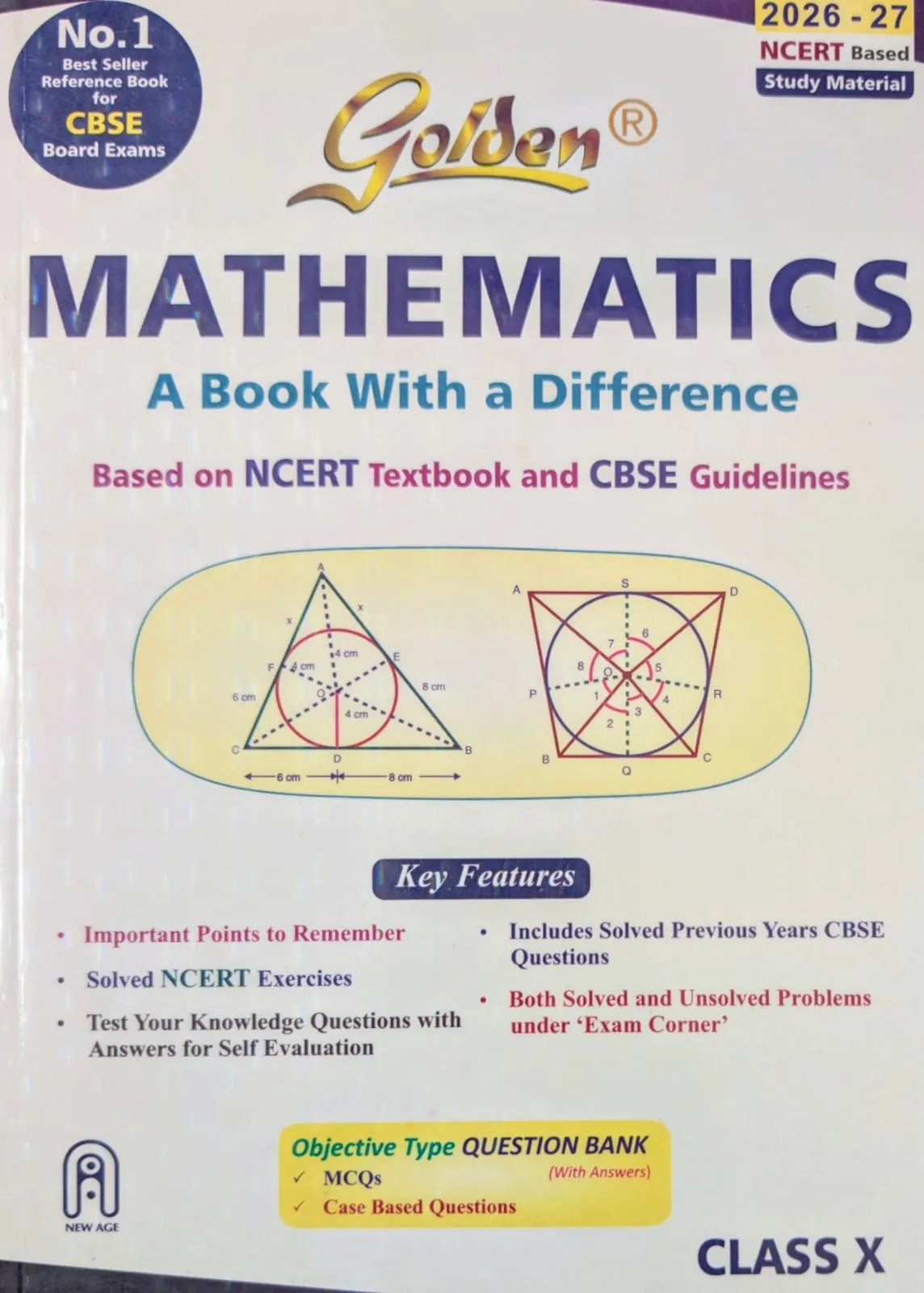 Golden Mathematics | Class 10 | CBSE Guide | Latest edition (2026-2027)