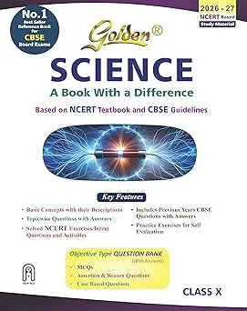 Golden Science | Class 10 | CBSE Guide | Latest edition (2026-2027)