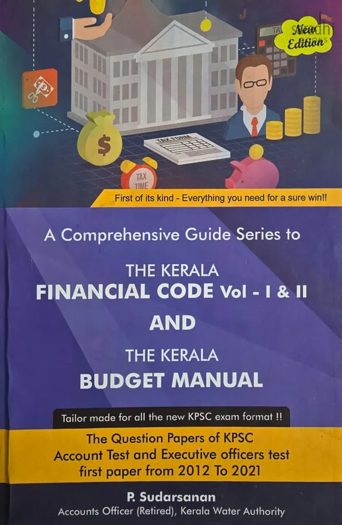 Kerala Financial Code Volume 1 & 2 and Kerala Budget Manual Guide with Previous Question Papers