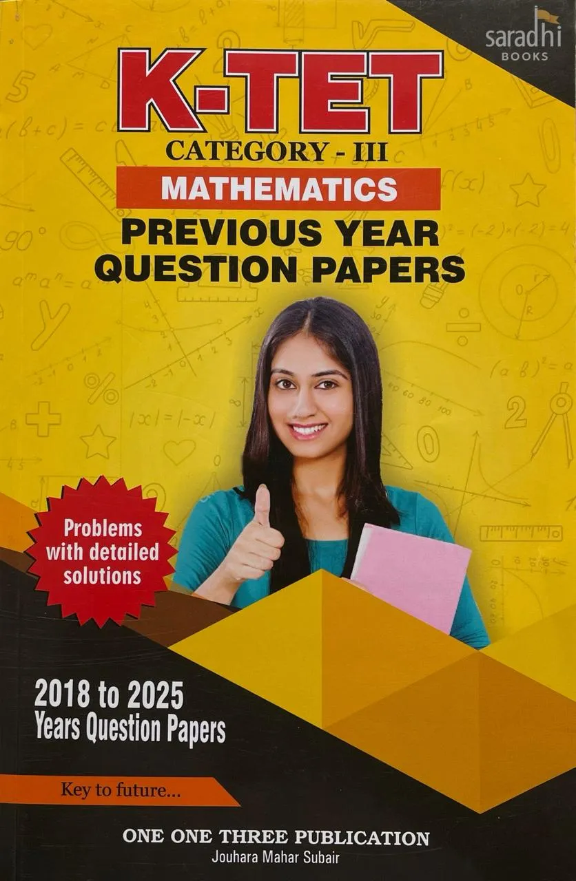 K-TET Mathematics Category 3 Previous Year Question Papers 2026 | KTET One One Three Publication