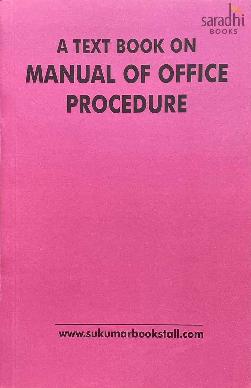 Manual Of Office Procedure (English) 2026 | MOP | Sukumar Book Stall